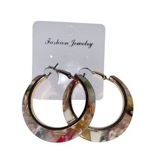 Fashion Jewelry Multicolor Hoop Earrings